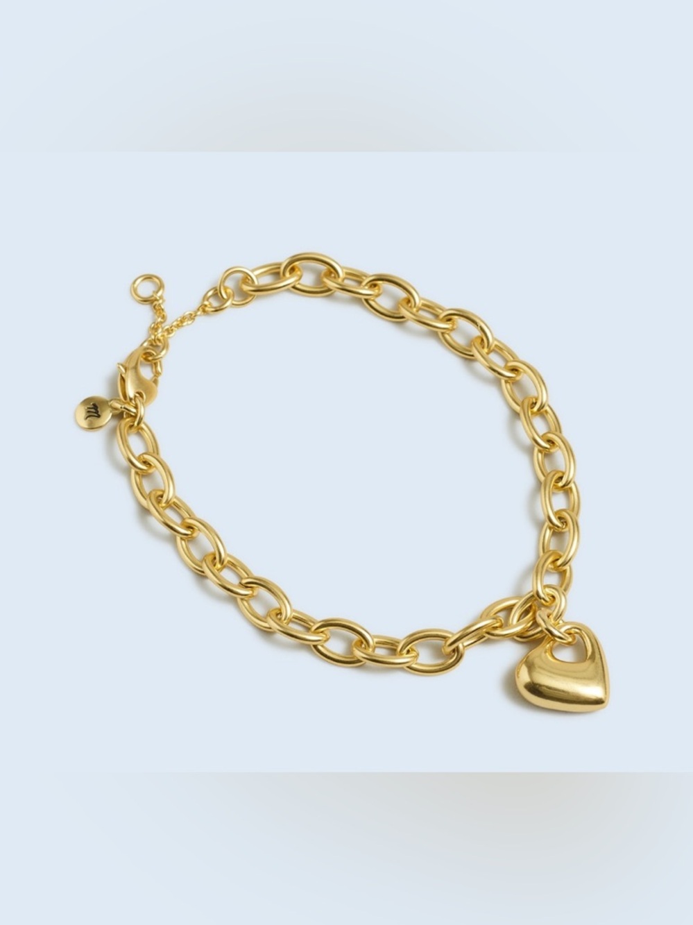 NWT MADEWELL Cutout Puffy Heart Bracelet